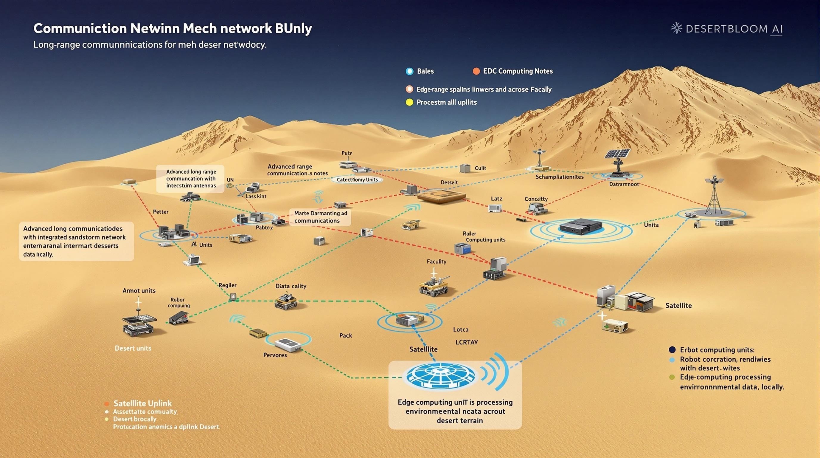 Desert communication network diagram
