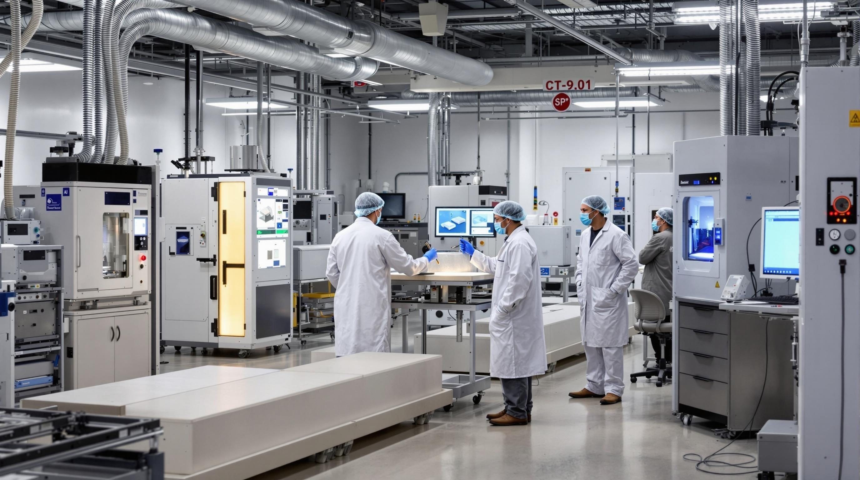 Our team working in the laboratory